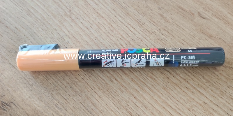 fix akrylový POSCA - 0,9-1,3mm oranžový sv.54 uni
